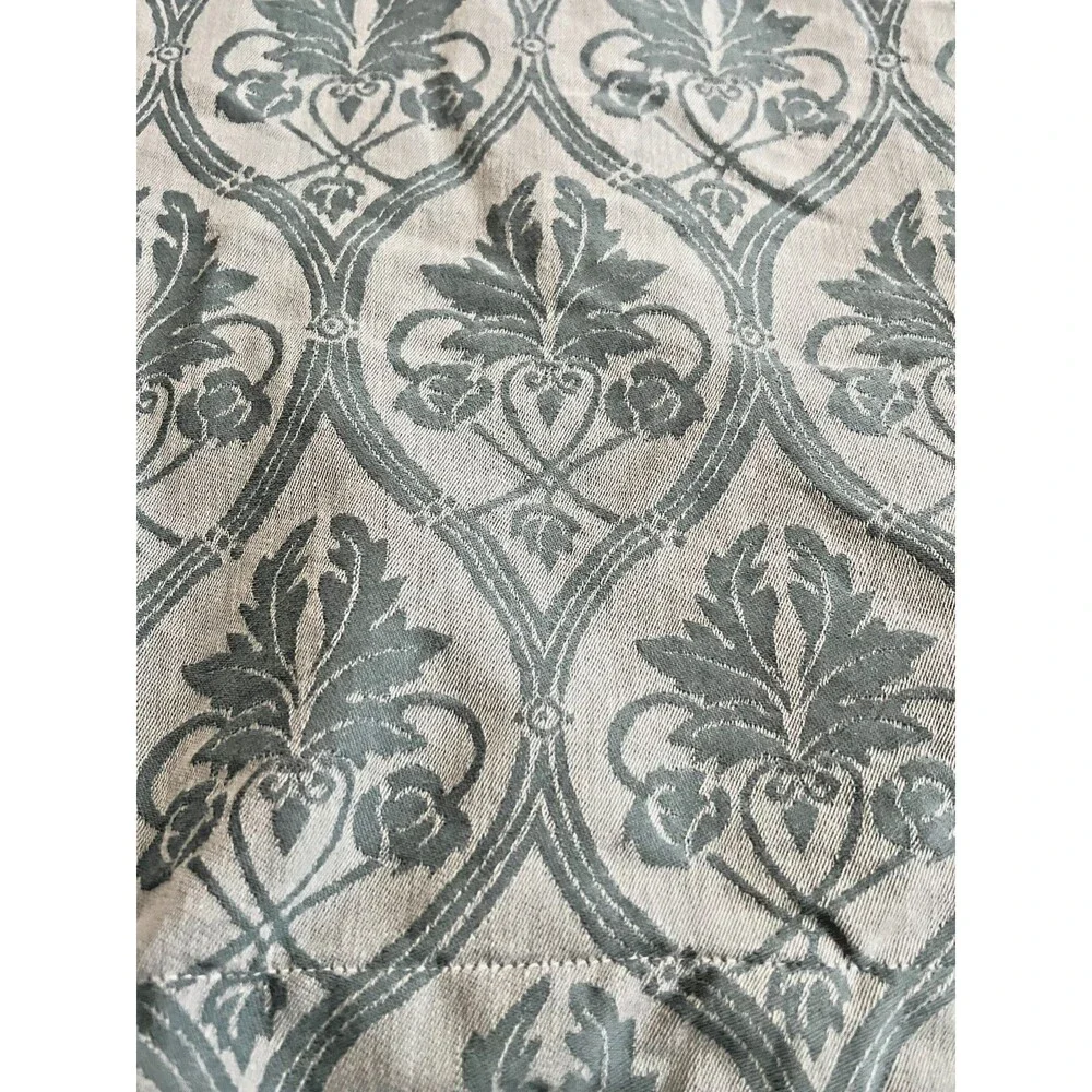 Restoration Hardware Silver Sage Leaf Medallion EURO Sham 100% Cotton Green